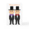 Bowtie Grooms Gay Wedding Card