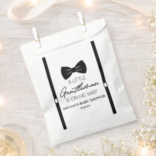 Bowtie Suspenders A Little Gentleman Baby Shower Favour Bags