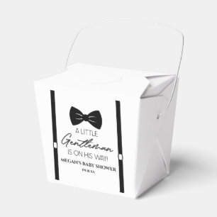 Bowtie Suspenders A Little Gentleman Baby Shower Favour Box