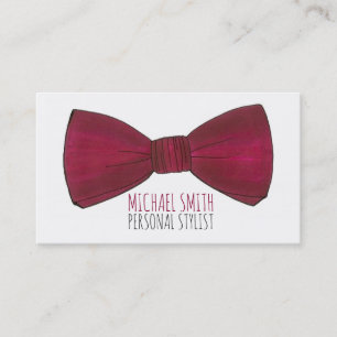 Bowtie Wardrobe Personal Stylist Menswear Fashion Business Card