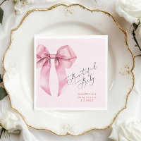 Bowtiful Baby Pink Bow Baby Shower