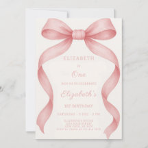 Bowtiful Birthday Invitation