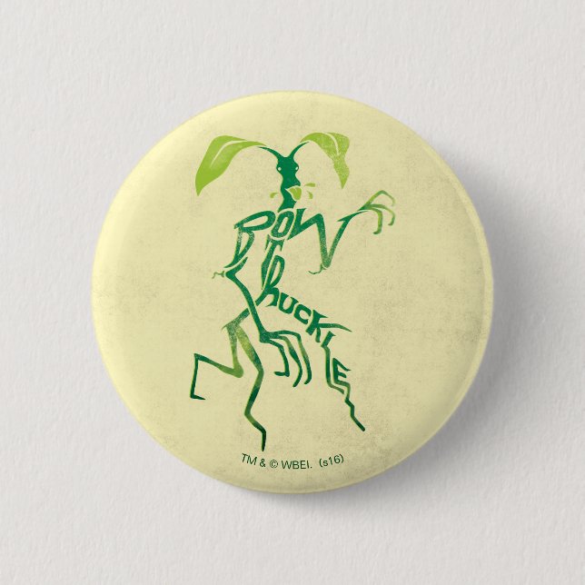 BOWTRUCKLE™ PICKETT™ Typography Graphic 6 Cm Round Badge (Front)