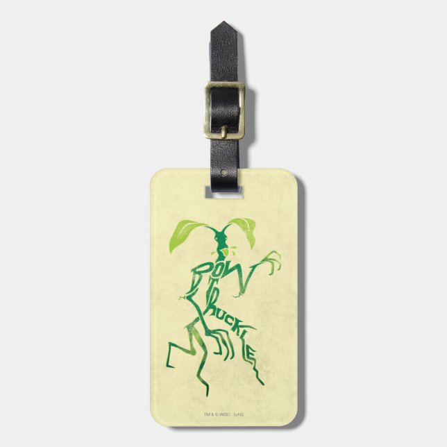 BOWTRUCKLE™ PICKETT™ Typography Graphic Luggage Tag (Front Vertical)