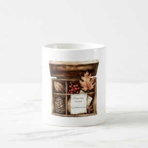 Box Berries Leaves Pinecones Treasures Coffee Mug