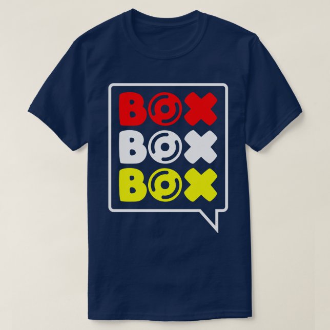 Box Box Box F1 Tyre Compound V3 Design T-Shirt (Design Front)