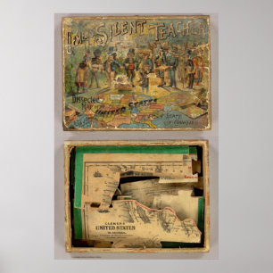 Box Dissected map, United States Poster