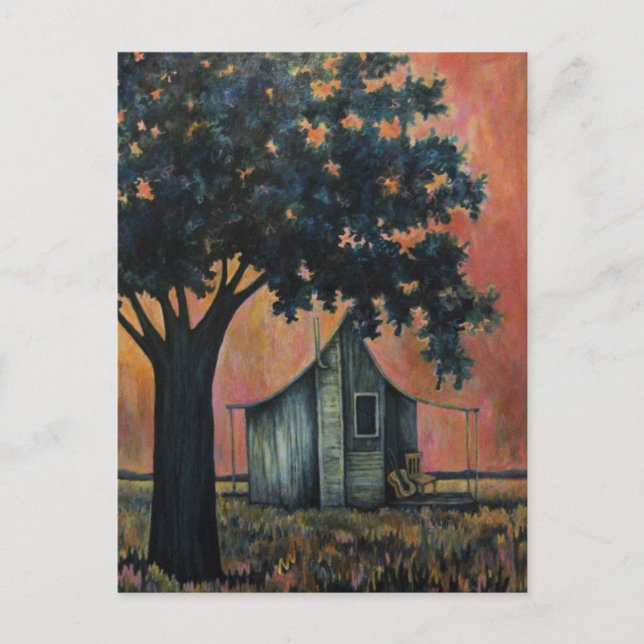 Box Elder Blues, with Acoustic Guitar Postcard (Front)