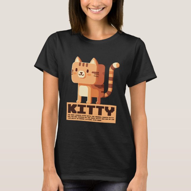 Box Kitty Curse: The Korean Square Cat Challenge! T-Shirt (Front)