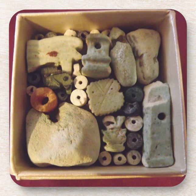 BOX OF ANCIENT EGYPTIAN AMULETS Coasters (Front)