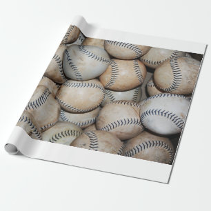 Box of Baseballs Wrapping Paper