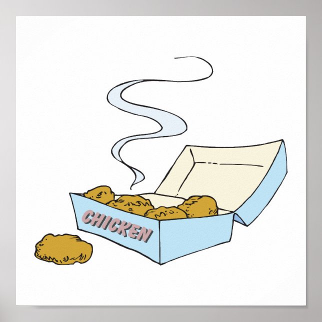 box of chicken nuggets poster (Front)