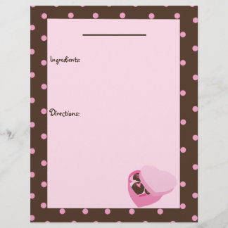 Box of Chocolates Recipe Page
