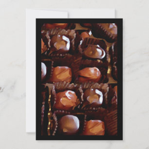 Box of Chocolates, Tempting Chocolate Candy Invitation