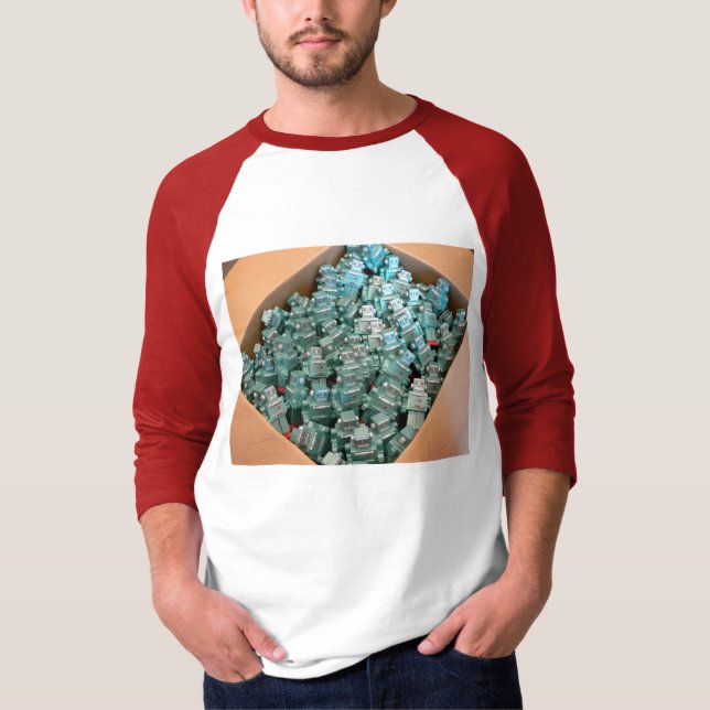 Box of Squishy Robots T-Shirt (Front)