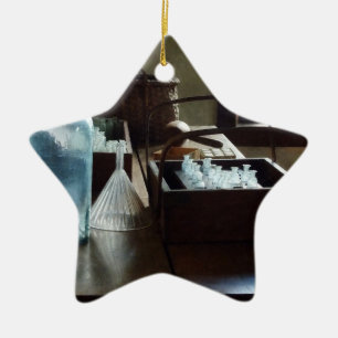 Box of Test Tubes Ceramic Tree Decoration