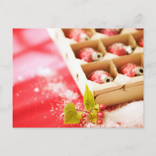 Box of Tree Ornaments Christmas Cards and Stickers