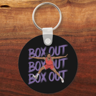 Box Out Box Out Box Out: Creative And Funny Takes Key Ring