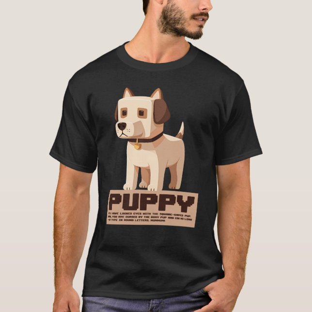 Box Pup Curse: The Korean Square Dog Challenge T-Shirt (Front)