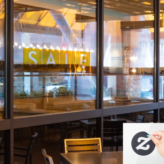 Box Sales Yellow Window Cling (Restaurant Window)