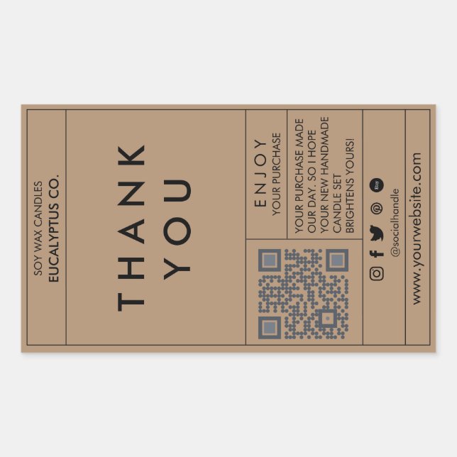 Box Sealing Stickers, Sealing Stickers, Packaging  Rectangular Sticker (Front)