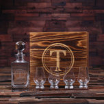 Box Set with Engraved Sniffer Glasses and Decanter<br><div class="desc">This sets comes with 1 whiskey decanter,  4 sniffers and 1 wood box. 100% glass stopper. It is the best choice for anyone who needs great groomsmen gift,  best man gift,  graduation gift,  21st birthday gift.</div>