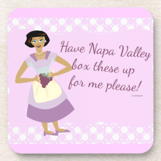 Box These Grapes Funny Kitsch Housewife Art Coaster
