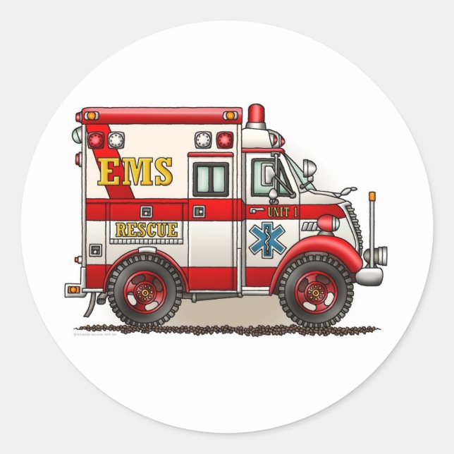 Box Truck Ambulance Sticker (Front)