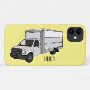 Box truck cartoon illustration iPhone 11 case