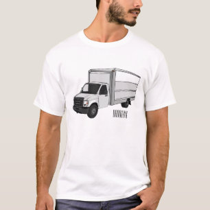 Box truck cartoon illustration T-Shirt