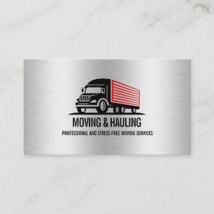 BOX TRUCK MOVING AND HAULING PROFESSIONAL  BUSINESS CARD