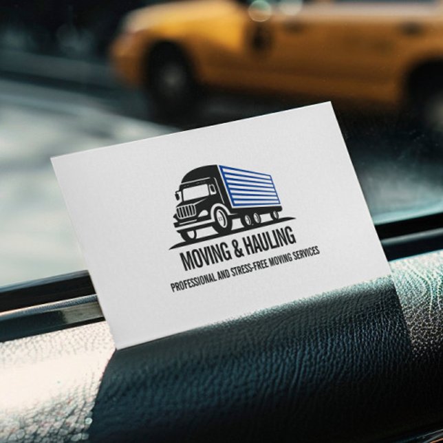 BOX TRUCK MOVING AND HAULING PROFESSIONAL  BUSINESS CARD (Creator Uploaded)