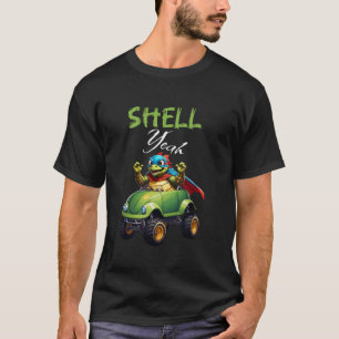 Box Turtle Cute Monster Truck Shell Yeah Superhero T-Shirt