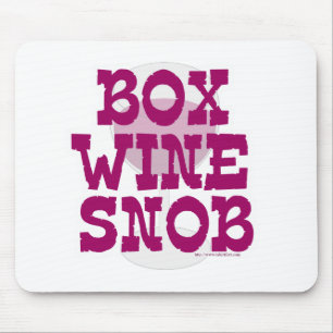 Box Wine Snob Mouse Mat
