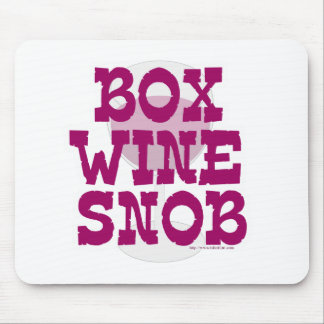 Box Wine Snob Mouse Mat