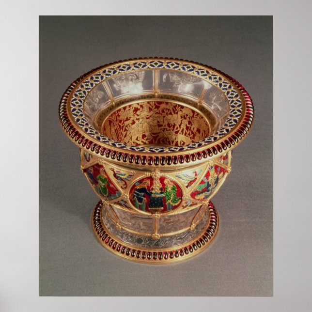 Box with plique-a-jour and cloisonne poster (Front)