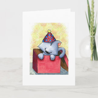 BOXCAT BIRTHDAY CARD