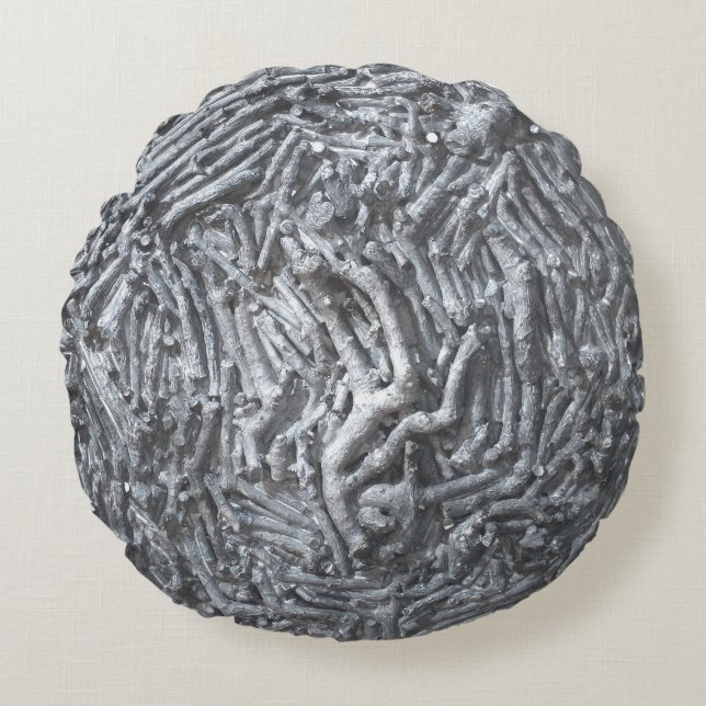 Boxcuttings: Moon  Round Cushion (Front)