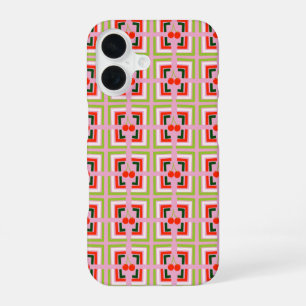 Boxed Cherries Phone Case