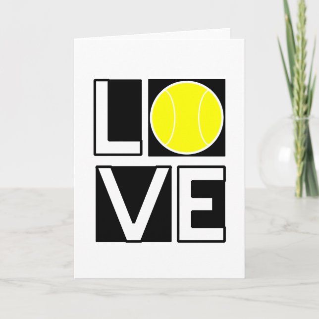 Boxed LOVE Tennis Card (Front)