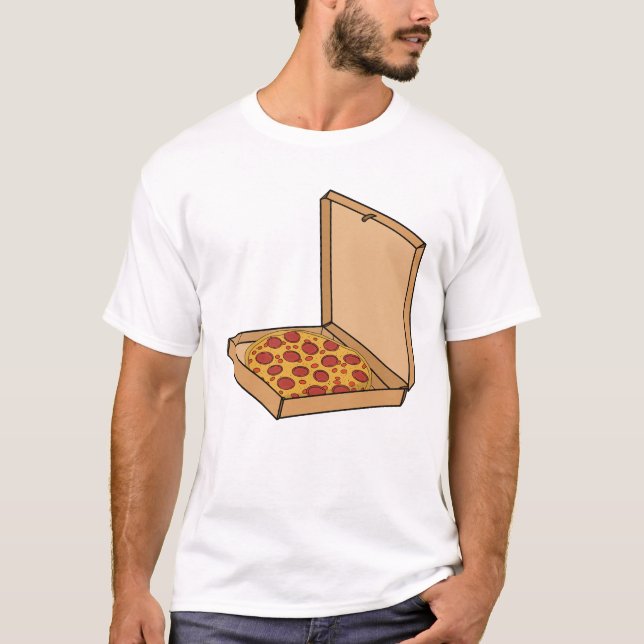 Boxed Pepperoni Pizza T-Shirt (Front)