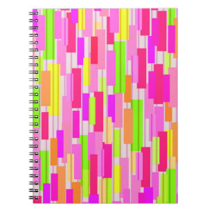Boxed Stripe Notebook