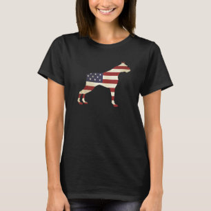 Boxer 4th Of July Men Women Usa American Flag Dog T-Shirt