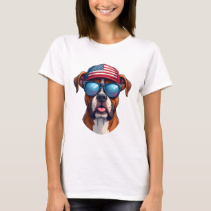 Boxer 4th of July T-Shirt
