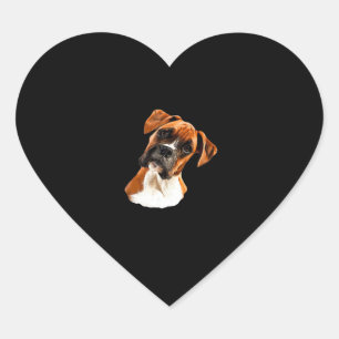 Boxer A Beautiful Boxer Head Tilt Classic T-Shirt Heart Sticker
