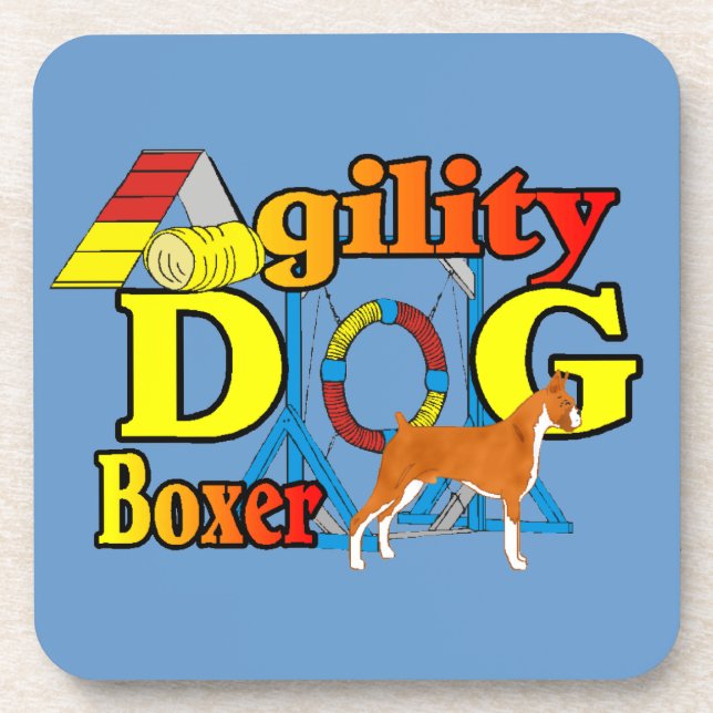 Boxer agility coaster (Front)