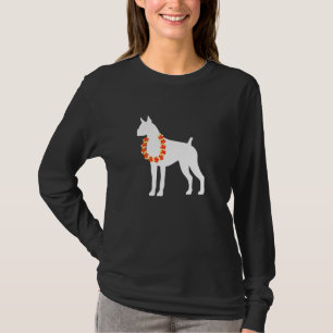 Boxer Aloha Hawaiian Lei Dog T-Shirt