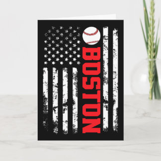Boxer American Flag Shirt Usa 4th Of July Dog Gift Card