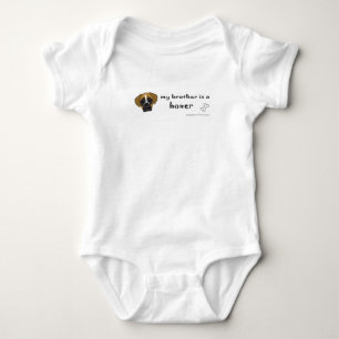 boxer baby bodysuit