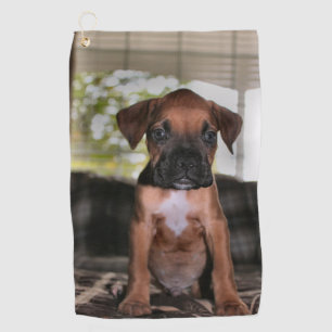 Boxer baby golf towel